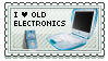 old eletronics stamp
